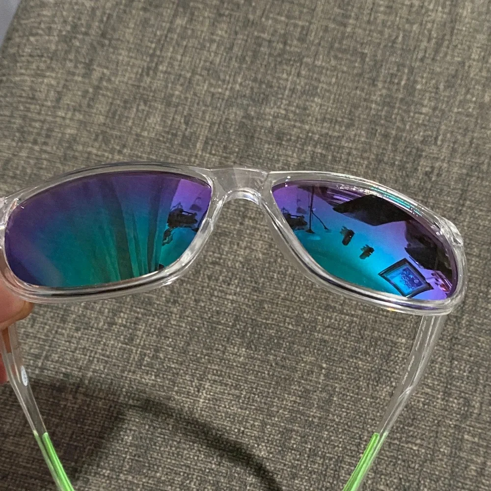 Body Glove Transparent Sunglasses with Green Accents